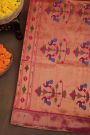 Paithani Silk Bottle Green Saree