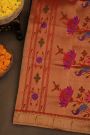 Paithani Silk Navy Blue Saree