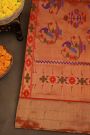 Paithani Silk Off White Saree