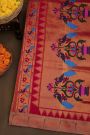Paithani Silk Magenta Saree