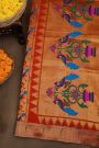 Paithani Silk Royal Blue Saree