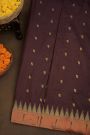 Paithani Silk Brown Saree