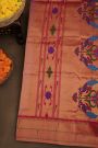 Paithani Silk Magenta Saree