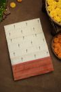 Paithani Silk Off White Saree