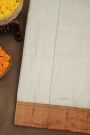 Paithani Silk Off White Saree
