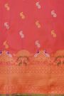 Gadwal Silk Bottle Green Saree