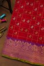 Gadwal Silk Red Saree
