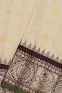 Gadwal Silk Cream Saree