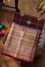 Gadwal Silk Brown Saree