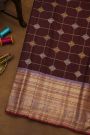 Gadwal Silk Brown Saree