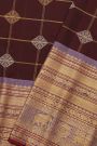 Gadwal Silk Brown Saree