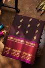 Gadwal Silk Dark Brown Saree