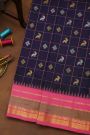 Gadwal Silk Navy Blue Saree