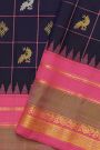 Gadwal Silk Navy Blue Saree