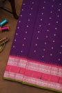 Gadwal Silk Violet Saree