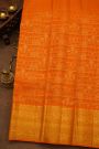 Kancheepuram Silk Orange Saree