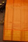 Kancheepuram Silk Orange Saree