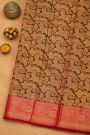 Kancheepuram Silk Dark Brown Saree