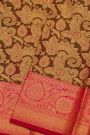 Kancheepuram Silk Dark Brown Saree