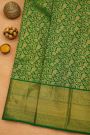 Kancheepuram Silk Bottle Green Saree