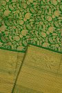 Kancheepuram Silk Bottle Green Saree
