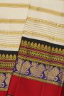 Kancheepuram Silk Off White Saree