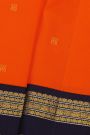Kancheepuram Silk Orange Saree