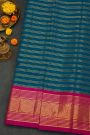 Kancheepuram Silk Teal Blue Saree