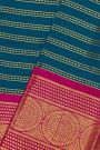 Kancheepuram Silk Teal Blue Saree