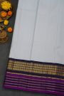 Kancheepuram Silk Off White Saree