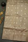 Chanderi Silk Brown Saree