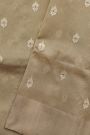 Chanderi Silk Brown Saree