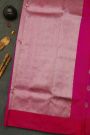 Chanderi Silk Rani Pink Saree