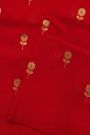 Chanderi Silk Red Saree