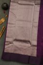 Chanderi Silk Dark Purple Saree
