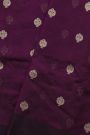 Chanderi Silk Dark Purple Saree