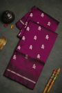 Chanderi Silk Violet Saree