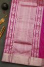 Chanderi Silk Magenta Saree