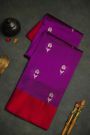 Chanderi Silk Purple Saree