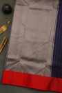 Chanderi Silk Navy Blue Saree