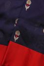 Chanderi Silk Navy Blue Saree