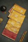 Chanderi Silk Yellow Saree