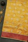 Chanderi Silk Yellow Saree