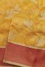 Chanderi Silk Yellow Saree