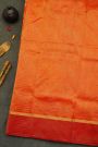 Chanderi Silk Orange Saree