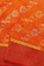 Chanderi Silk Orange Saree