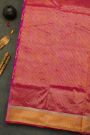 Chanderi Silk Magenta Saree