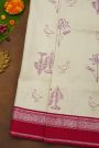 Gadwal Silk Off White Saree