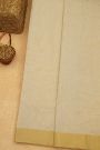 Chanderi Sico Off White Saree