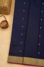 Chanderi Sico Navy Blue Saree